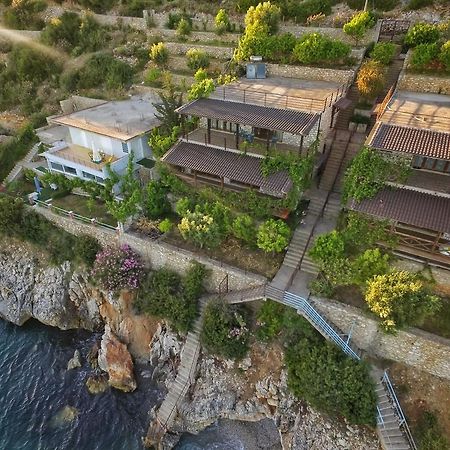 Seaside Duplex Stone Villa Qeparo Luaran gambar