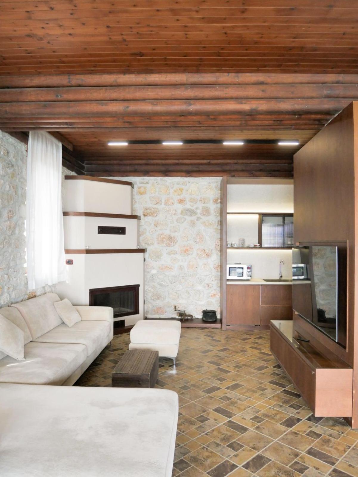 Seaside Duplex Stone Villa Qeparo Luaran gambar
